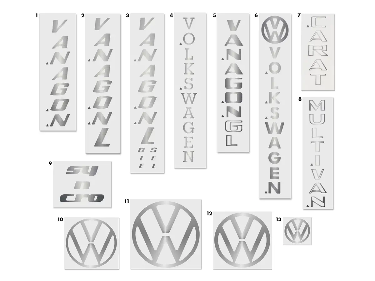 Emblem & Inscription Restoration Decals 1