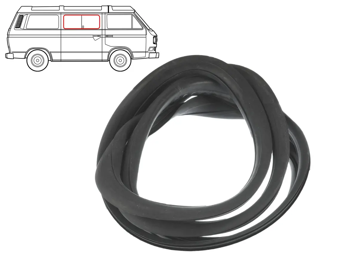 Middle Side Window Seal - Passenger Side (W/O Groove) 1