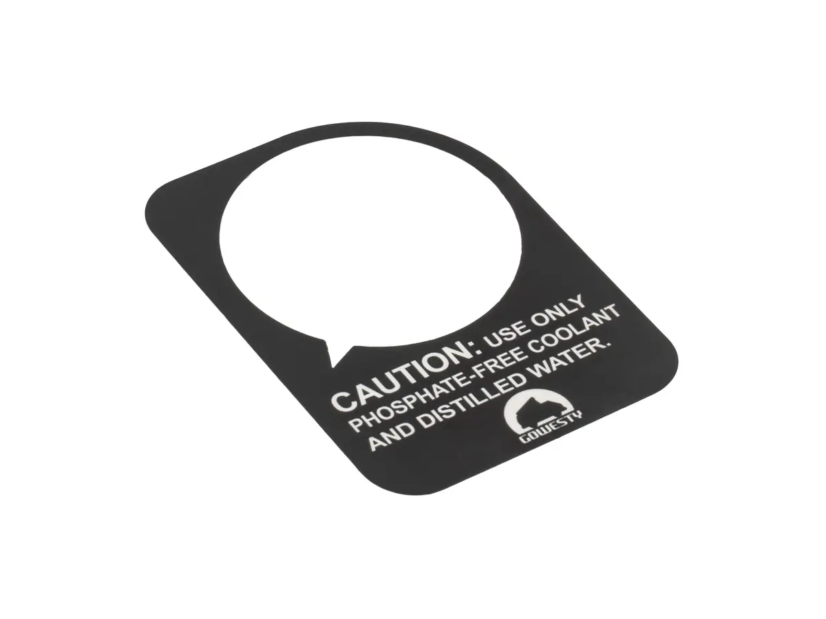 Coolant Warning Tag (Coolant Expansion Tank)[Vanagon] 1