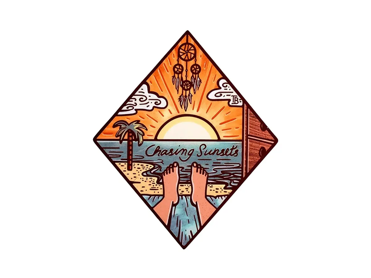Chasing Sunsets Sticker 1
