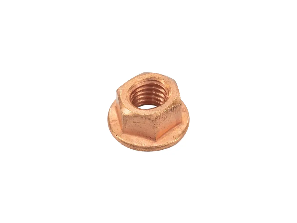M8 Copper Locking Exhaust Nut 1