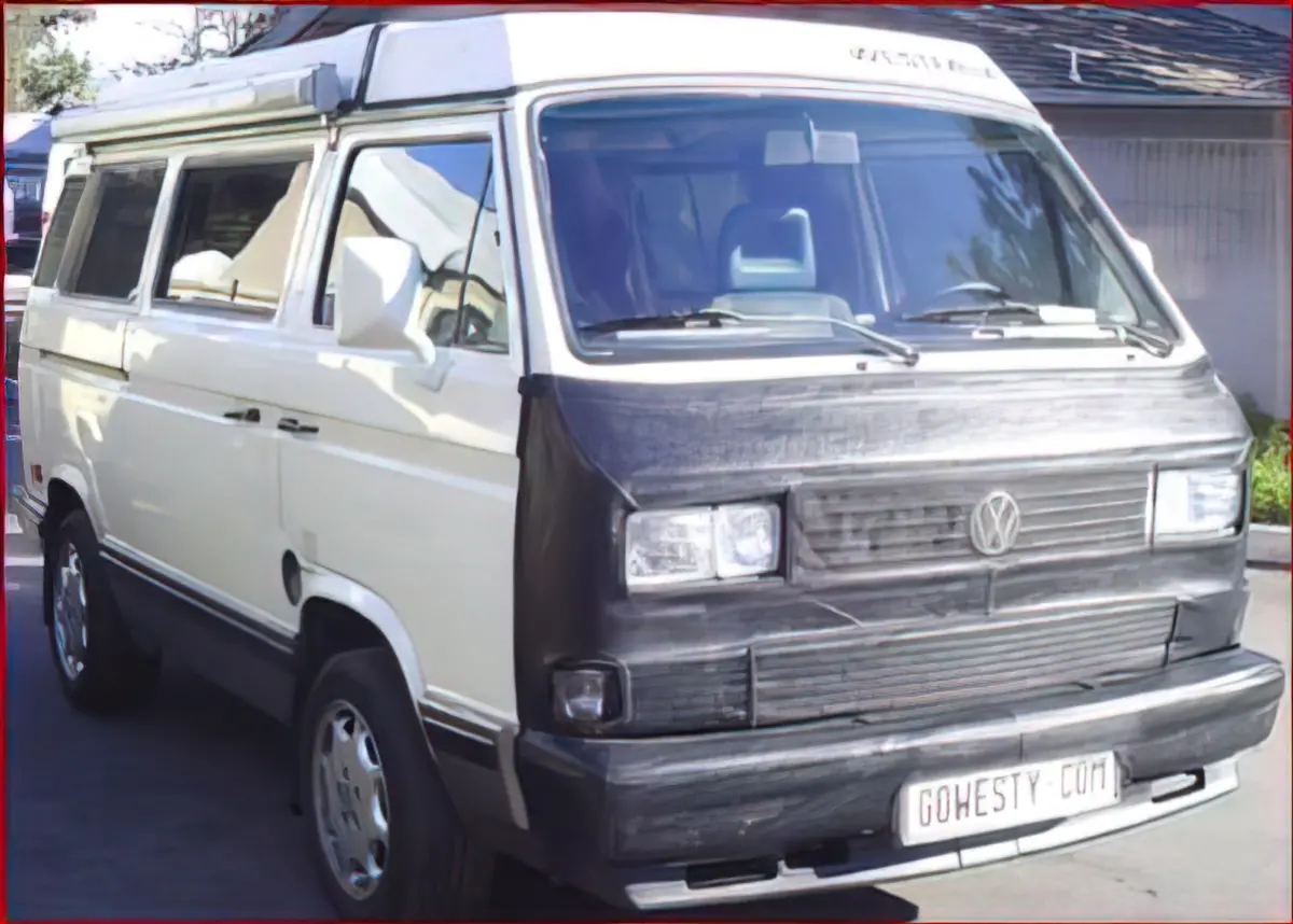 Bra With L/H Antenna Fiberglass Bumper & Air Dams [Late Vanagon] 1