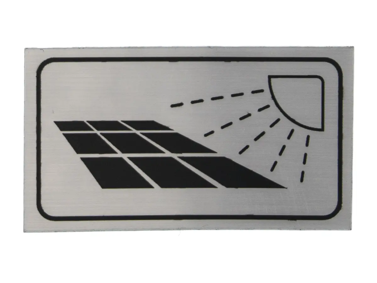 Solar Power Hook-Up Decal 1