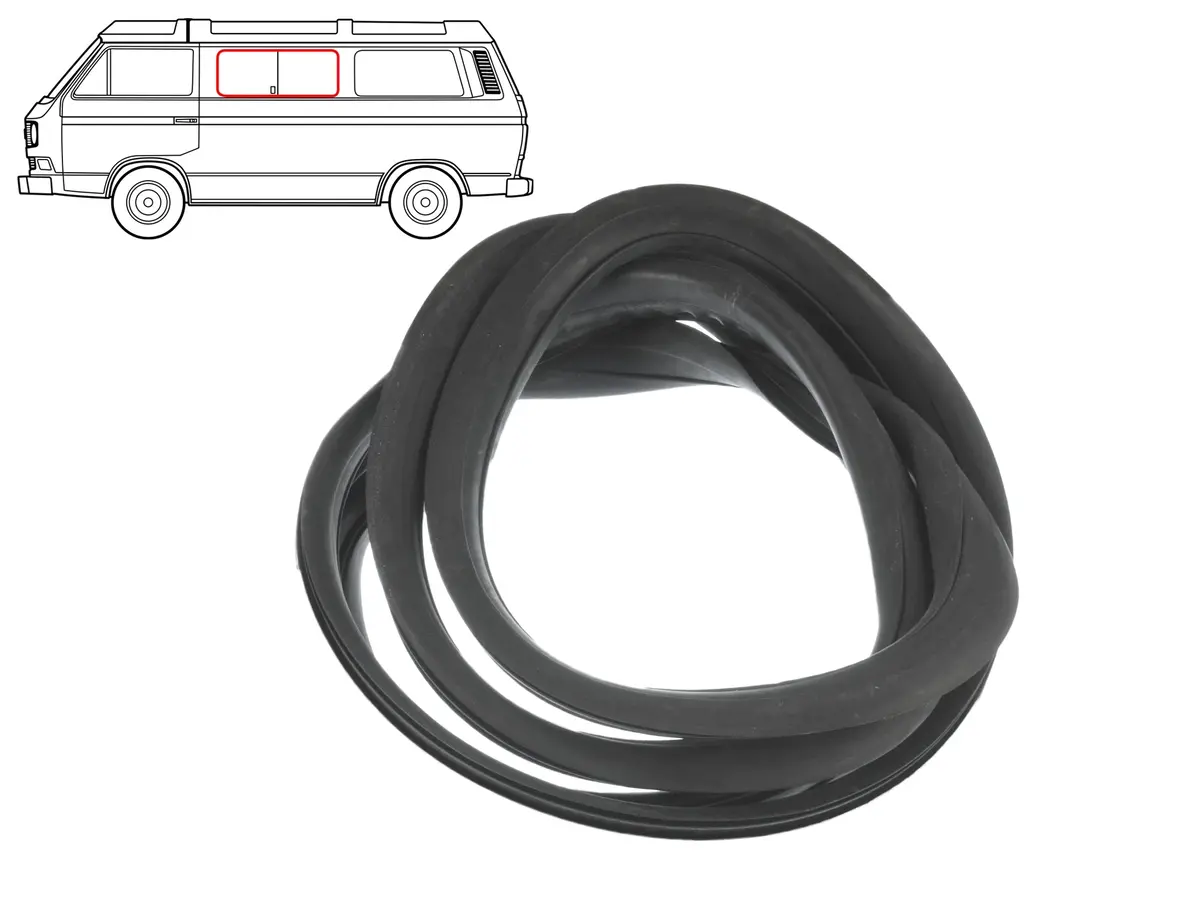 Window Seal Without Groove (L/R Middle Side) [Vanagon] 1