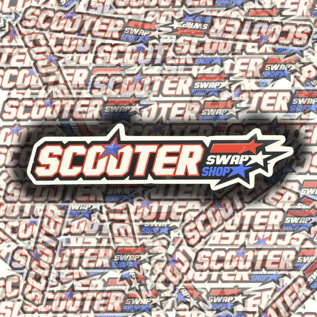 "Gi Go" Scooter Swap Shop Sticker 1