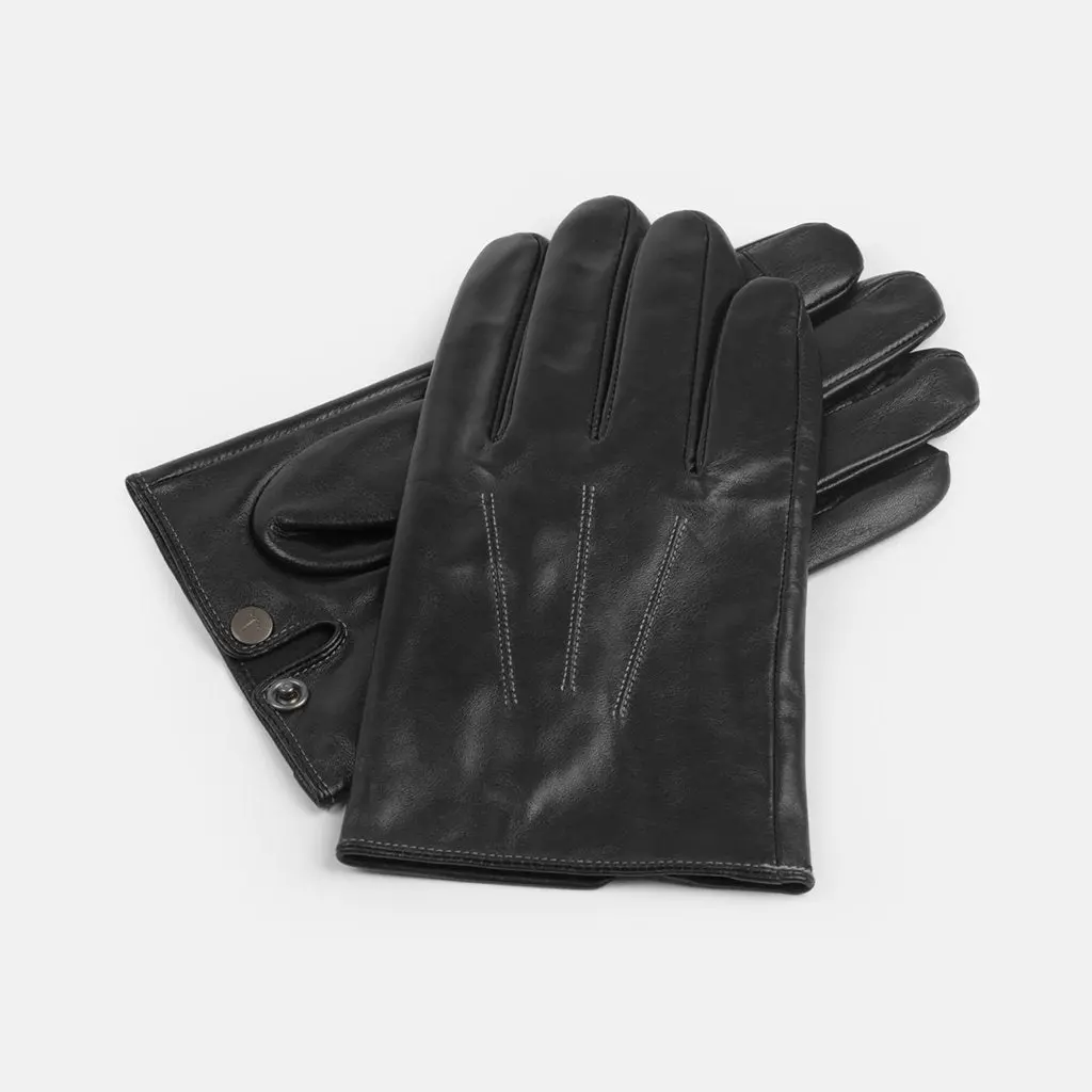 Men's Touch Screen Leather Driving Gloves 1
