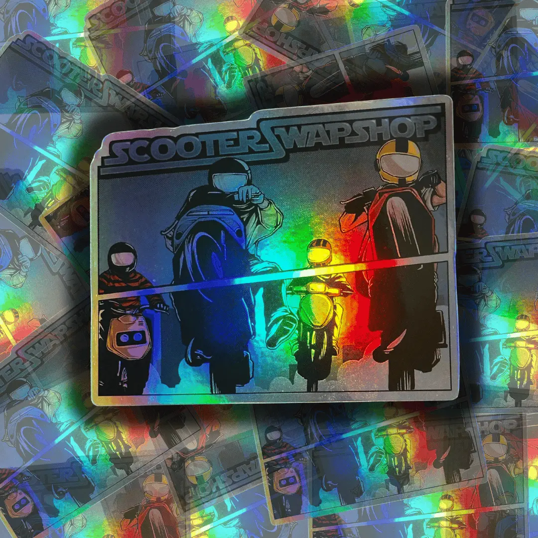 Group Wheelie Holo Sticker 1