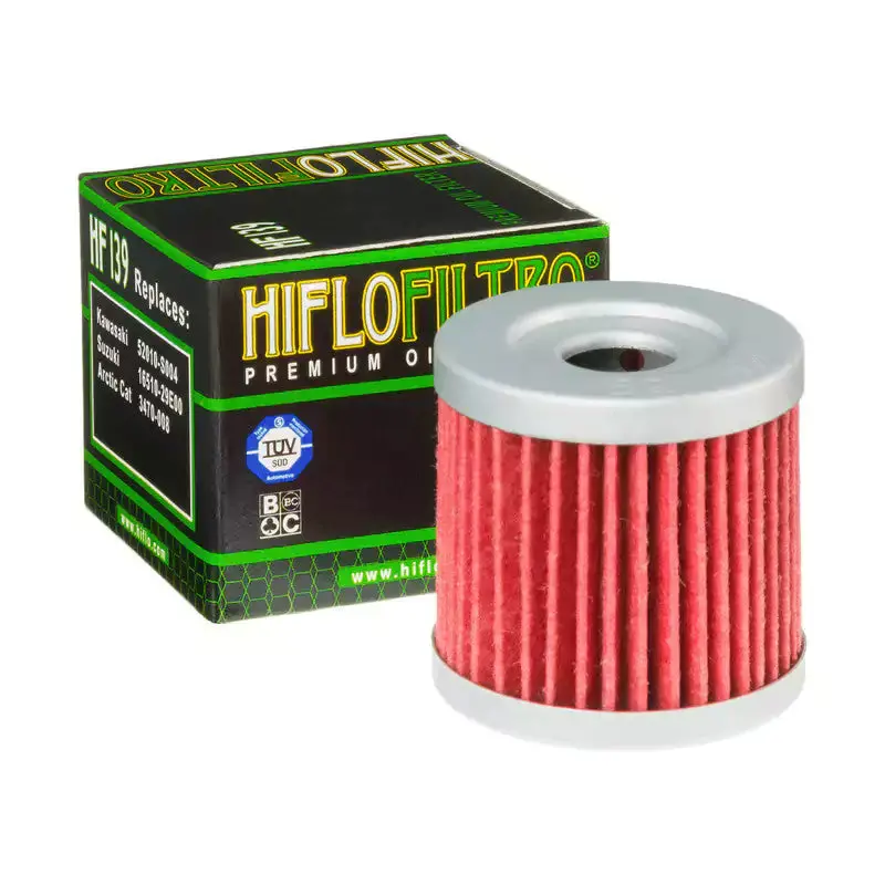Hf139 Oil Filter  Suzuki: 16510-29F00; Kawasaki: 52010-S004; Arctic Cat: 3470-008 1