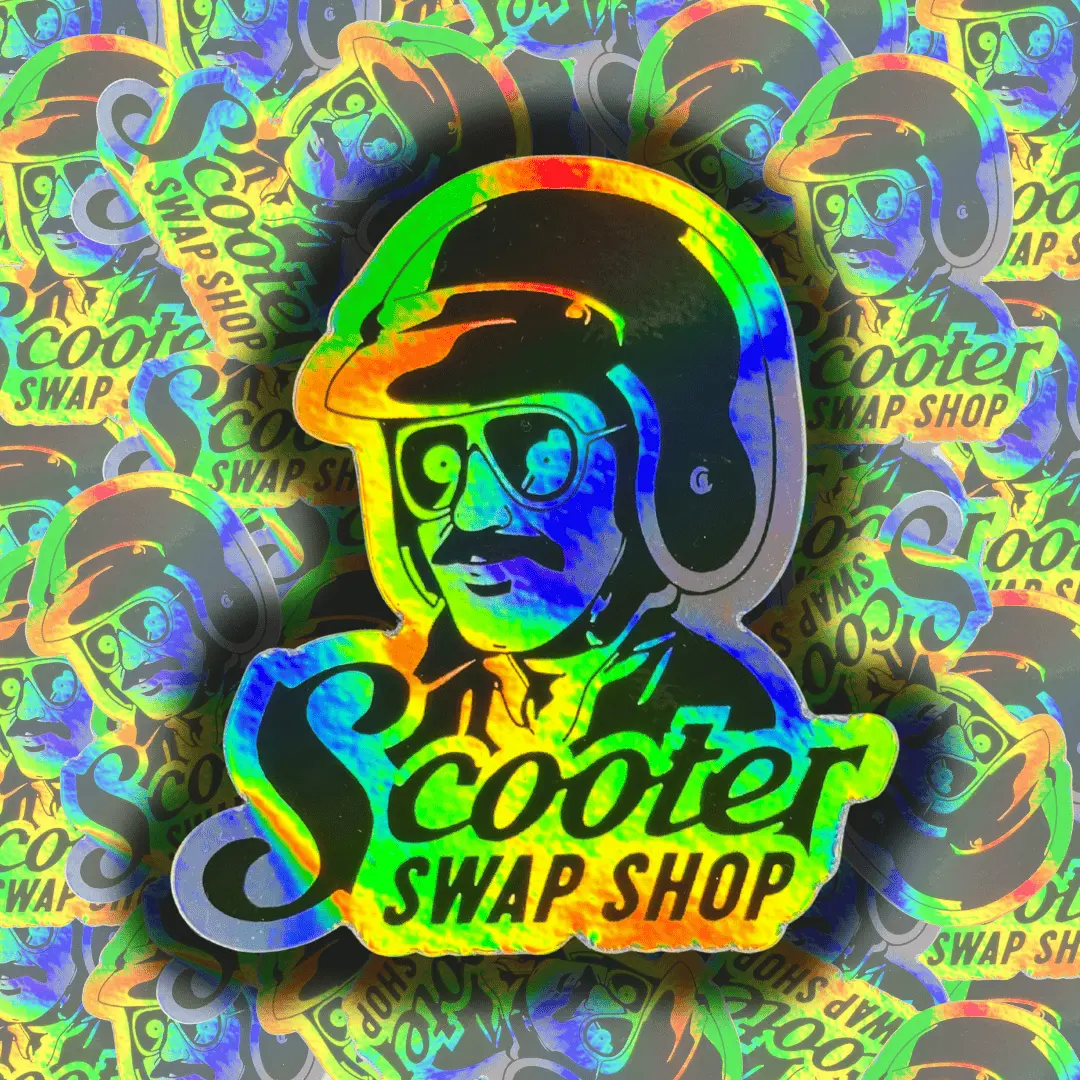Holographic Swap Shop Sticker 1