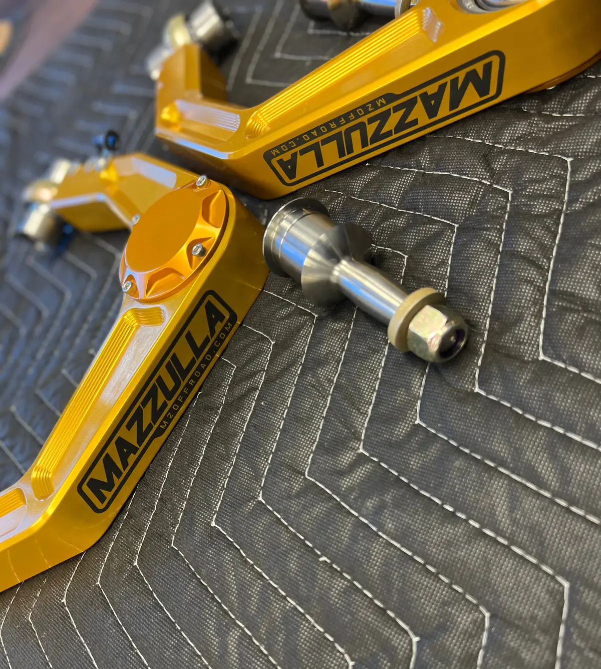 Mazzulla Billet Upper Control Arms (Gloss Gold Anodized) 2003+ Toyota 4Runner- Pt# Mzs-T1-2 Gold (F1) 1