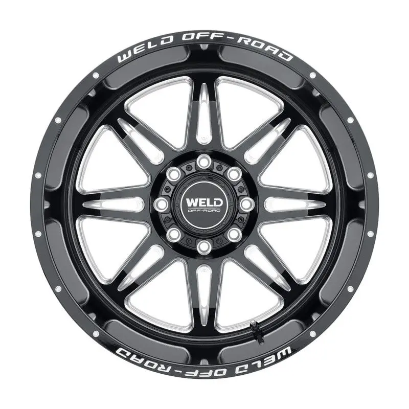 Weld Offroad 22X14 W132 Cheyenne 6X135 6X139.7 Gloss Black / Milled Set Of 4 1