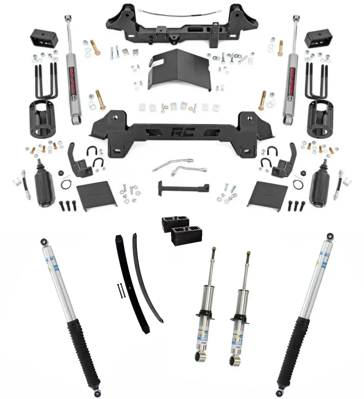 1996-2004 Tacoma Custom Rough Country 6-8'' Lift Package 1