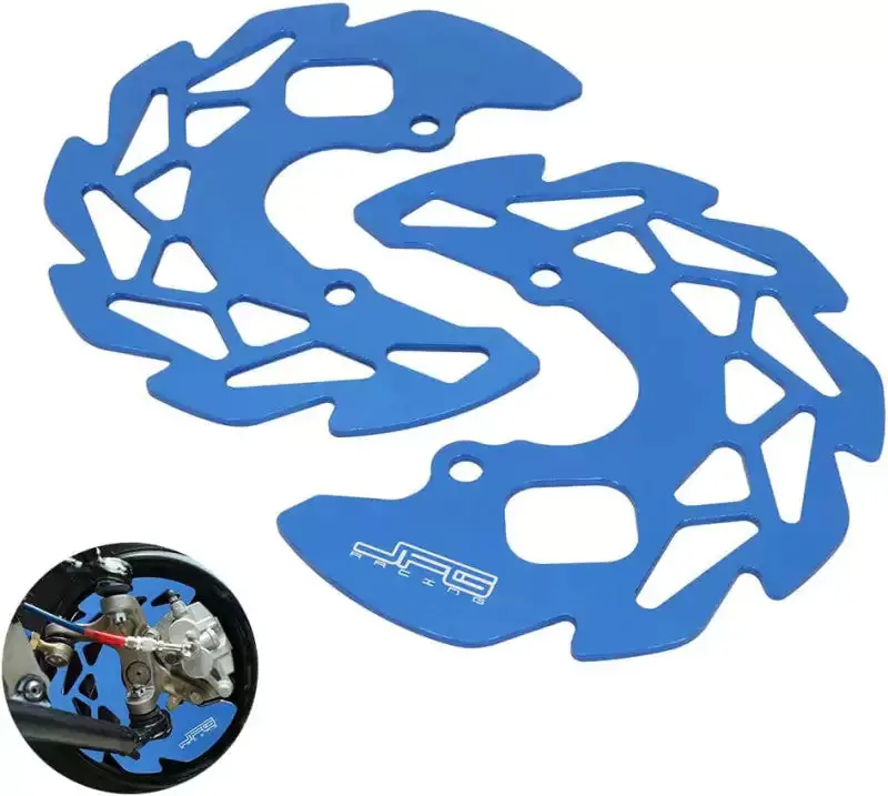 Jfg Racing Motorcycle Atv Front Brake Disc Guard Brake Cover For Raptor 700 2006-2023, Raptor 700R/Se 2009-2023, Yfz450 2004-2009, Yfz450r 2009-2023, Yfz450x 2010-2011 Dirt Bike Blue 1