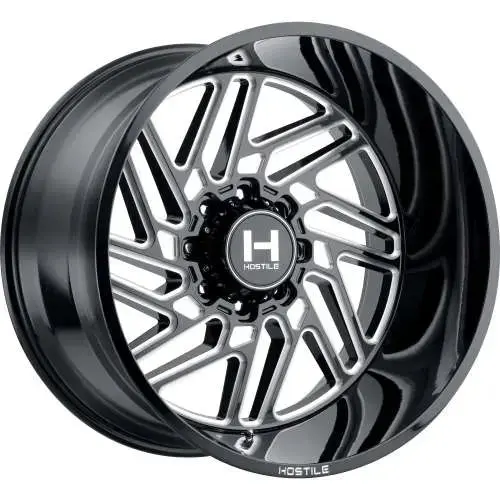 Hostile H116 Jigsaw 22X14 6X5.5 -83 Offset Blade Cut Set Of 4 -  H116-2012655047B 1