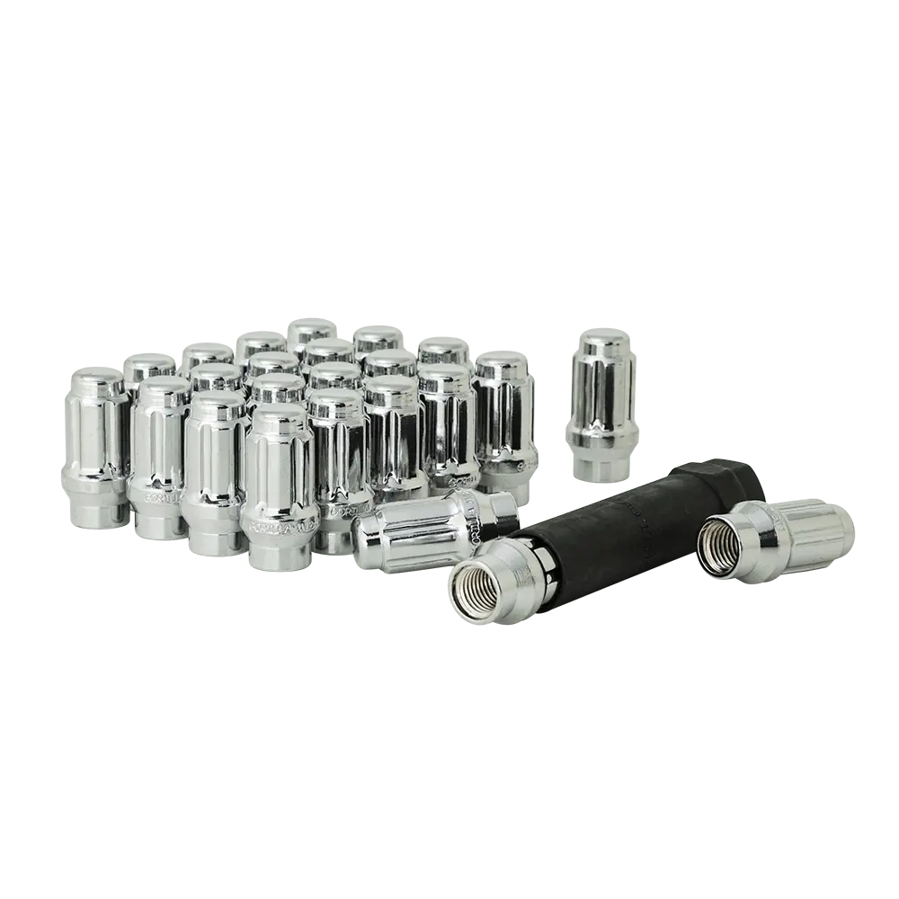 Gorilla Spline Et Lug 12Mm X 1.50 Thread - Chrome - Set Of 24 W/Key K6ces-12150Gr 1