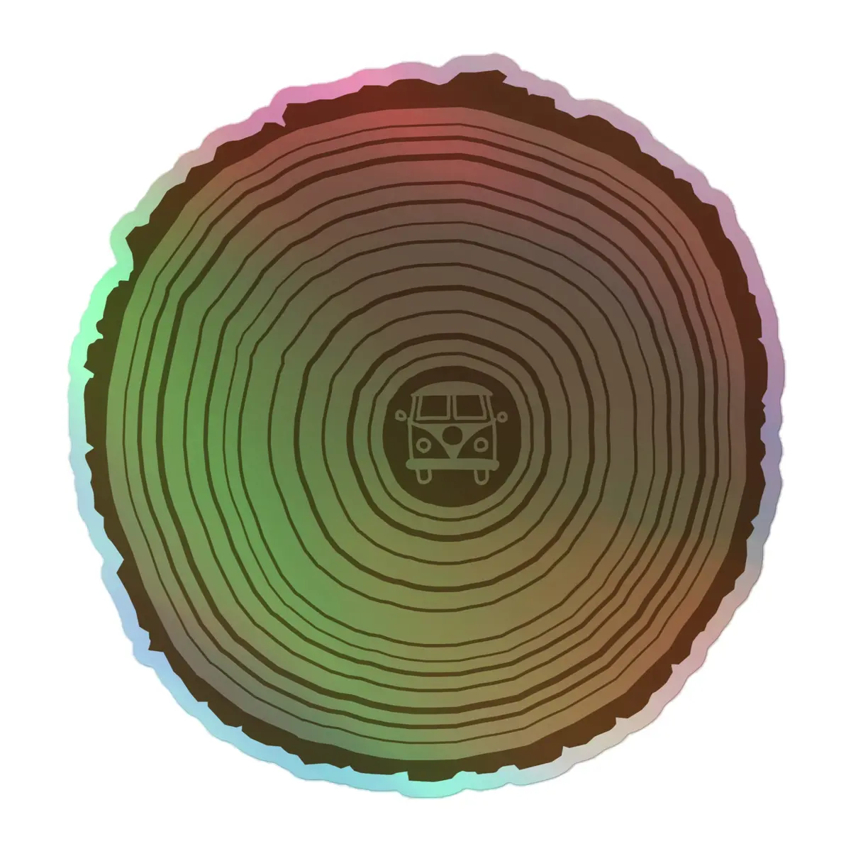 Origin Tree Ring Holographic Sticker 3