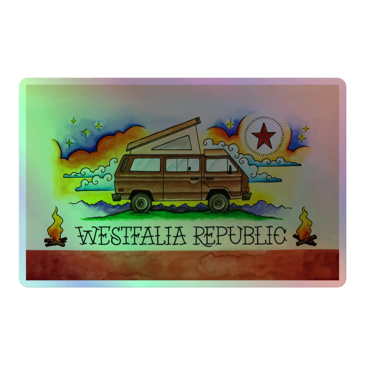 Westfalia Republic Holographic Sticker 3