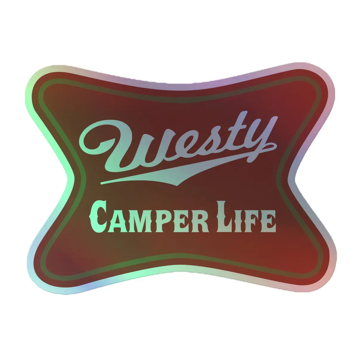Westy Camper Life Holographic Sticker 3