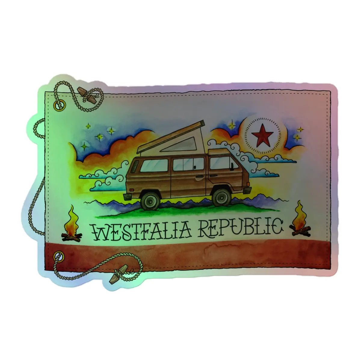 Westfalia Republic Holographic Sticker 3