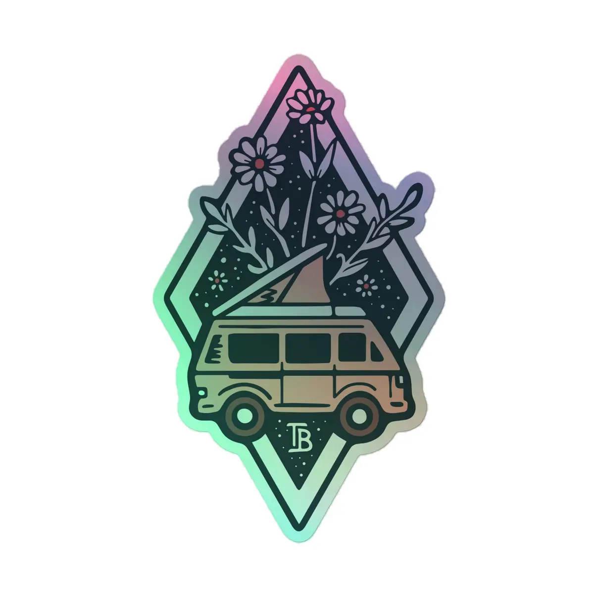 Bloom Holographic Sticker 3