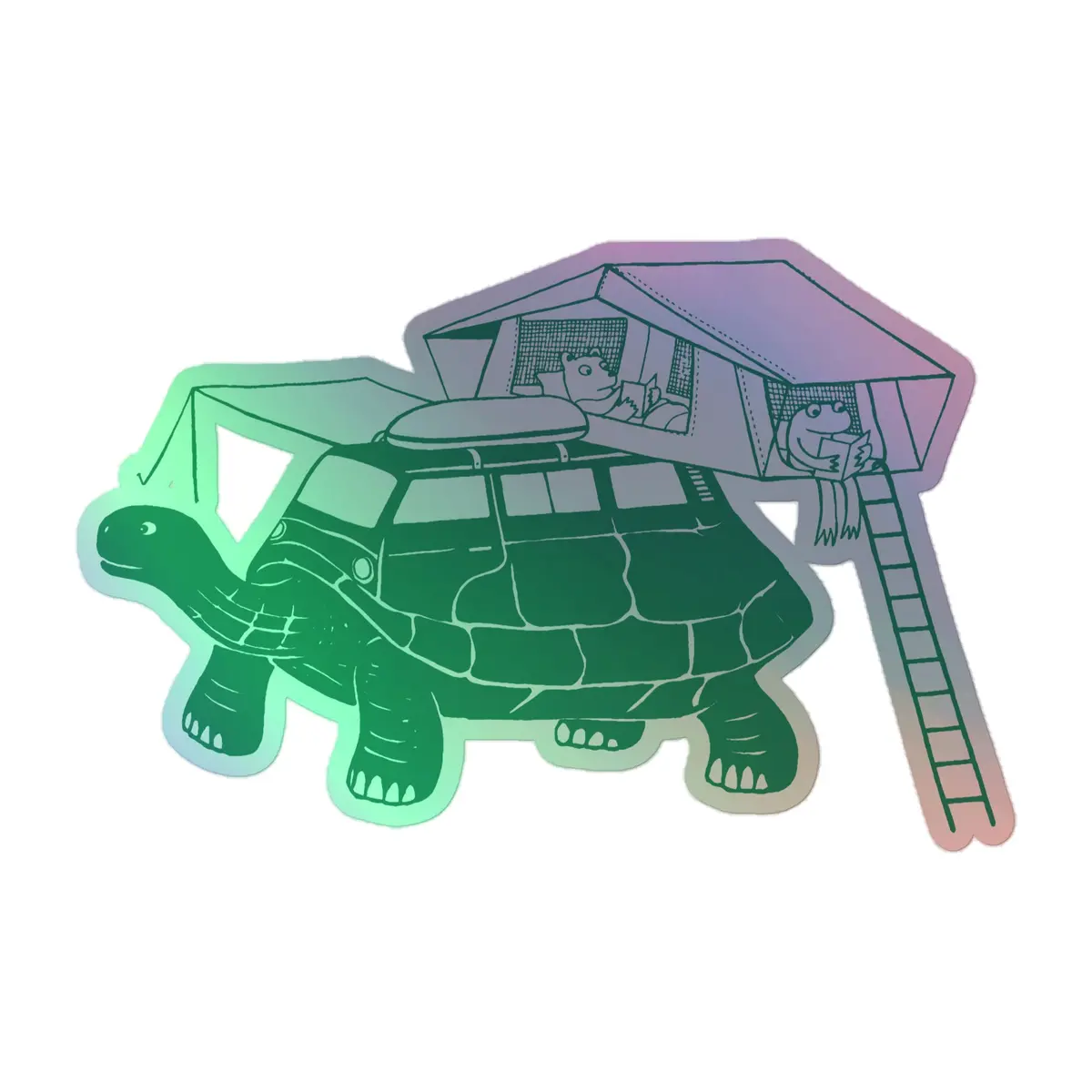 Tin-Top Turtle Vanimal Holographic Sticker 3