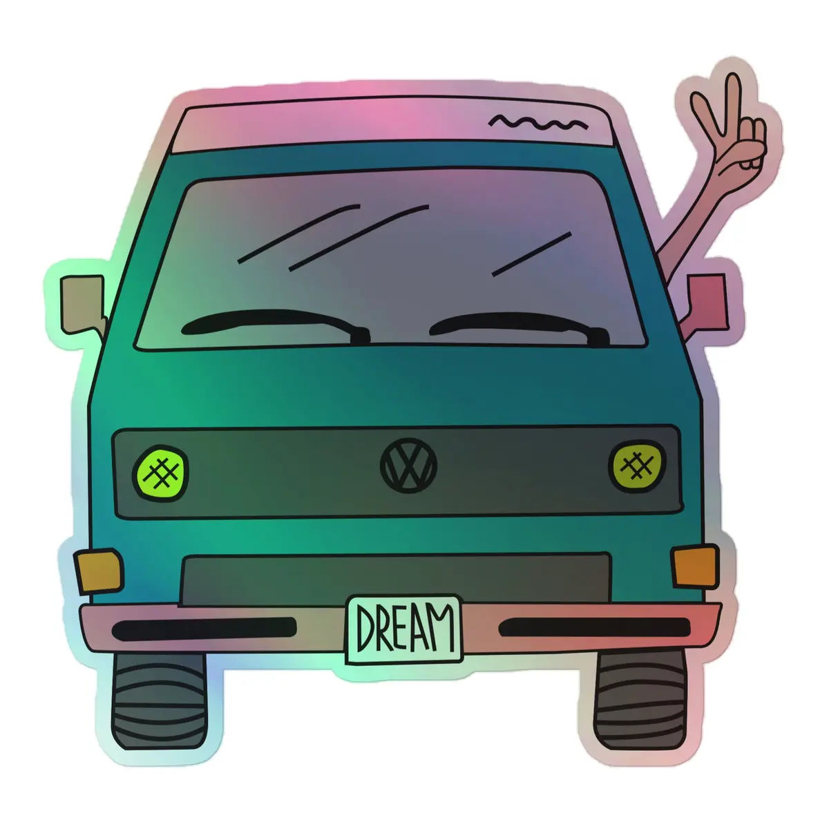 Dream Machine Holographic Sticker 3