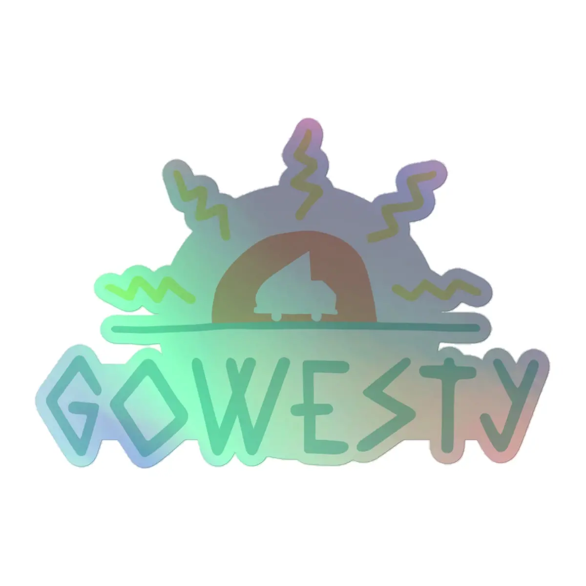 Mak Gowesty Logo Holographic Sticker 3