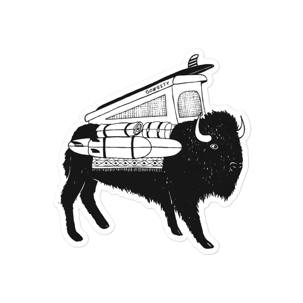 Buffalo Roam Vanimal Sticker 3