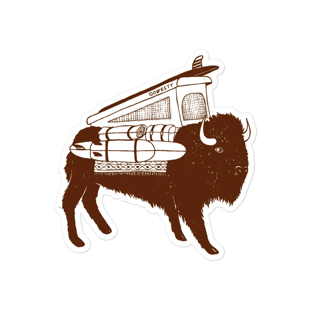 Buffalo Roam Vanimal Sticker 3