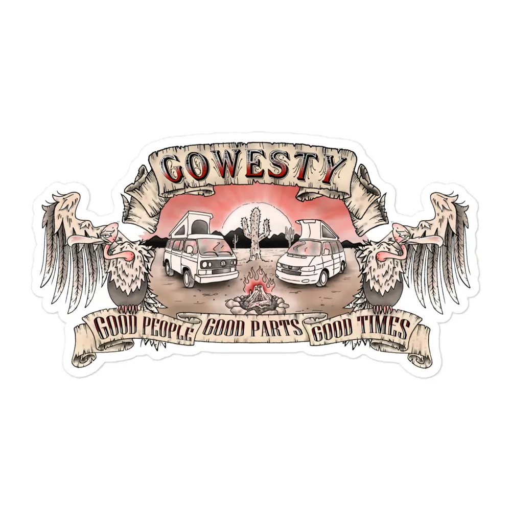 Desert Vulture Sticker 3