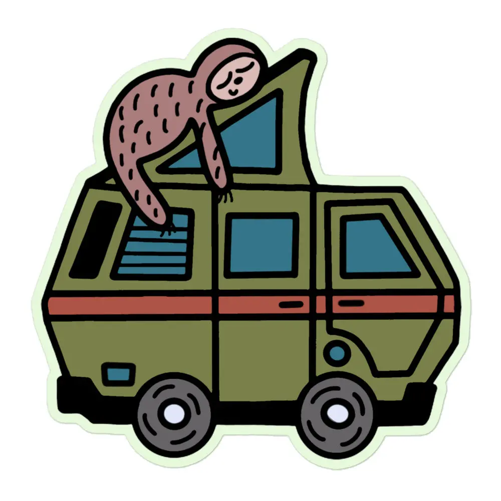 Stewie Sloth Sticker 3