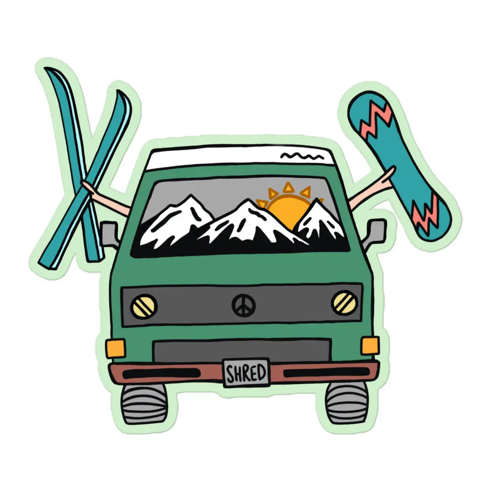 Shred Van Sticker 3