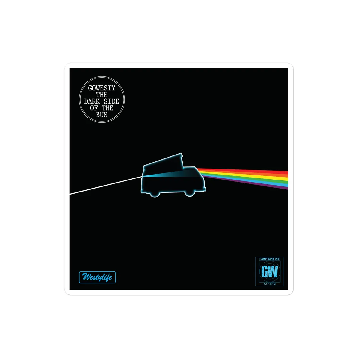 Dark Side of the Bus Vinyl Decal – Precision Kiss-Cut Sticker