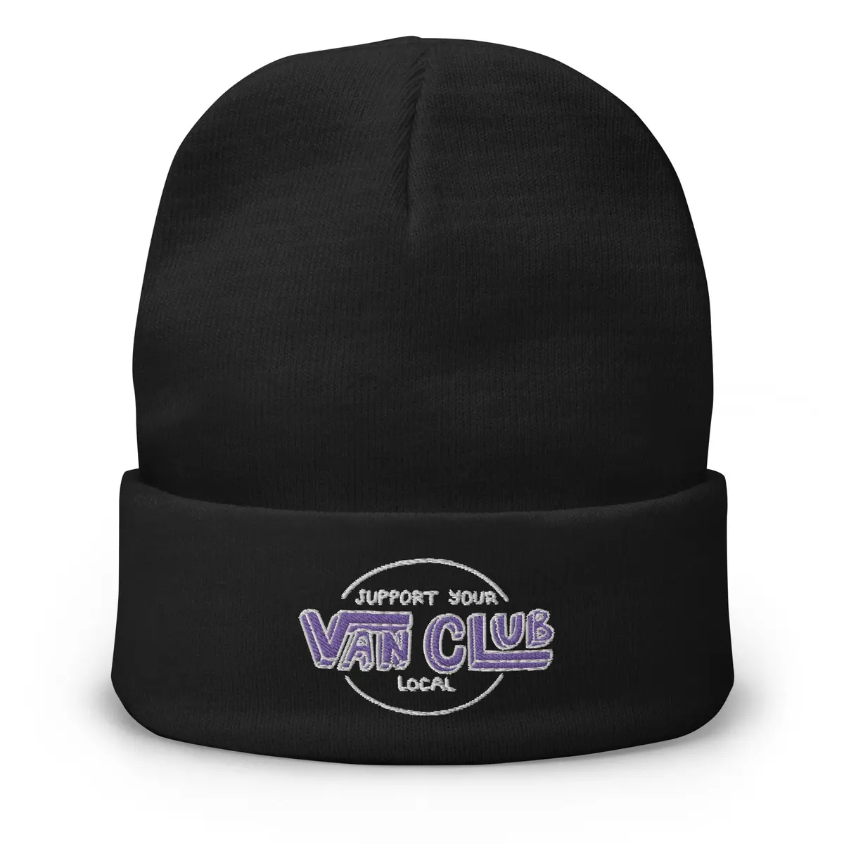 Support Your Local Van Club Embroidered Beanie 1