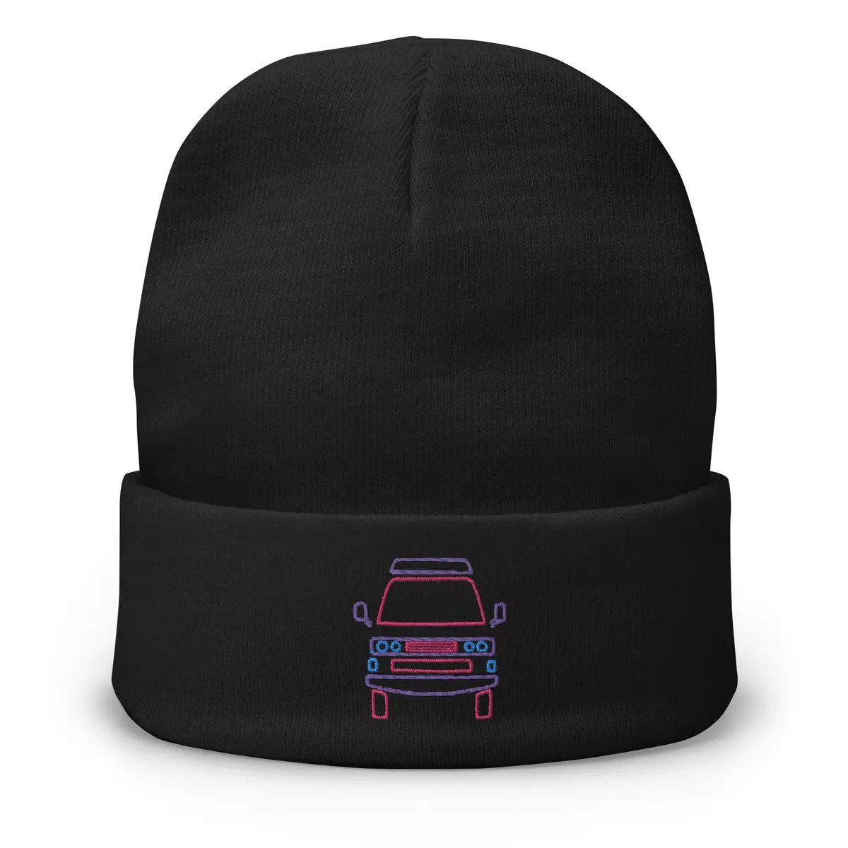 Friendly Face Embroidered Beanie 1