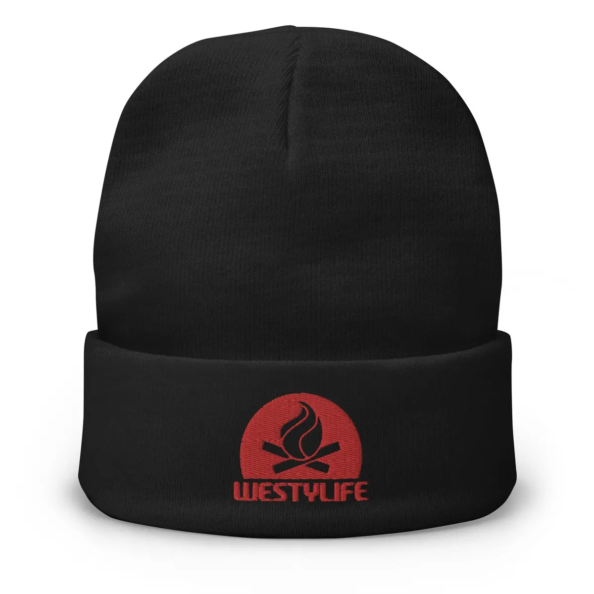 Westy Life Camp Fire Embroidered Beanie 1