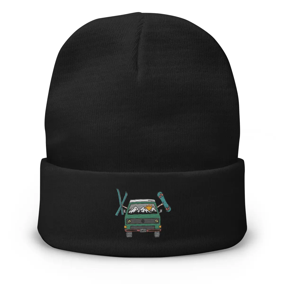 Shred Van Embroidered Beanie 1