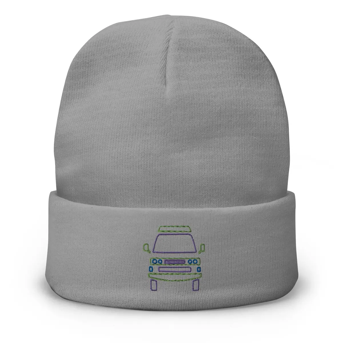 Friendly Face Embroidered Beanie 3