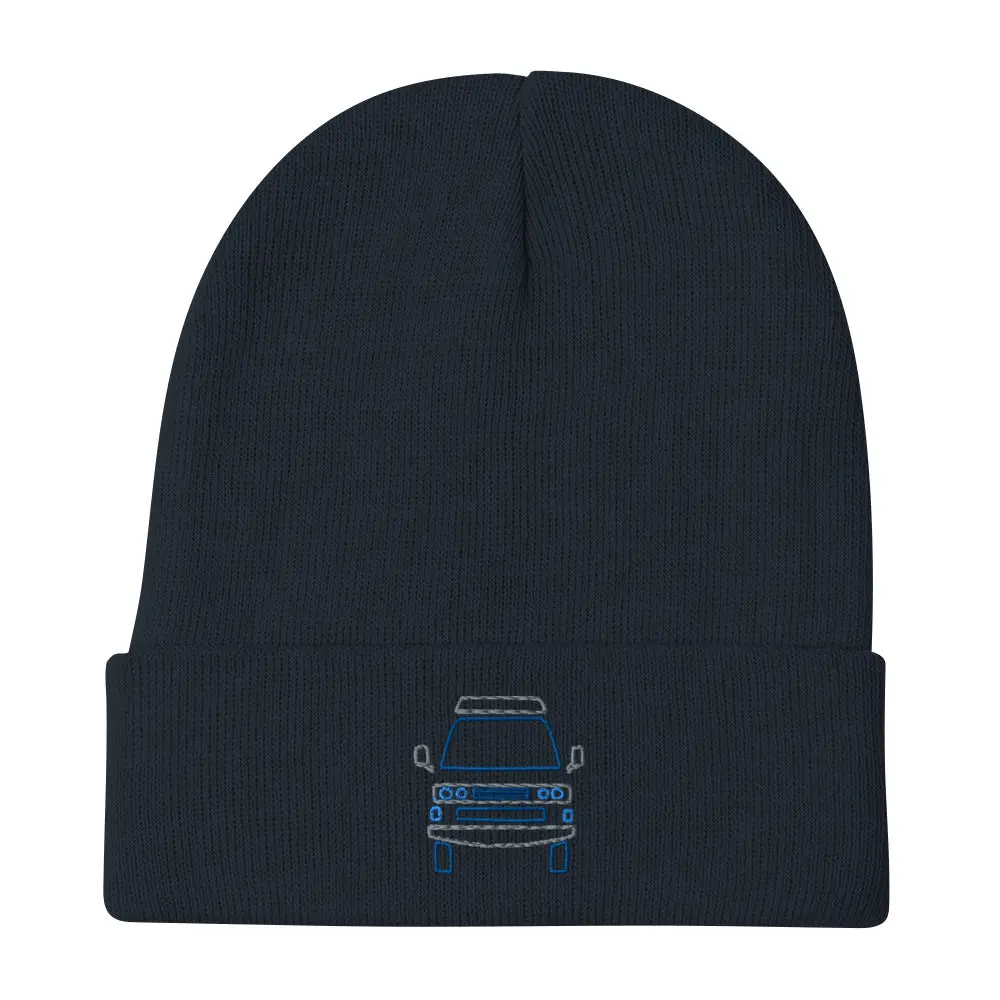 Friendly Face Embroidered Beanie 2