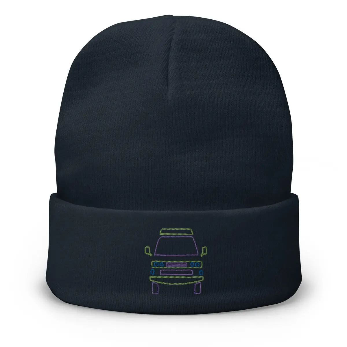 Friendly Face Embroidered Beanie 4