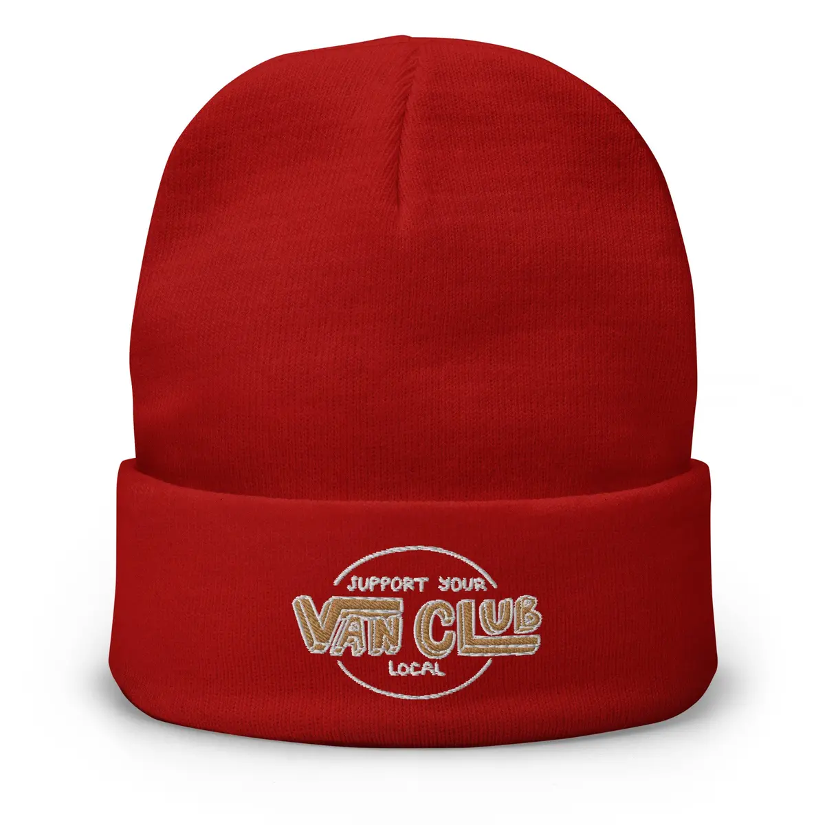 Support Your Local Van Club Embroidered Beanie 2