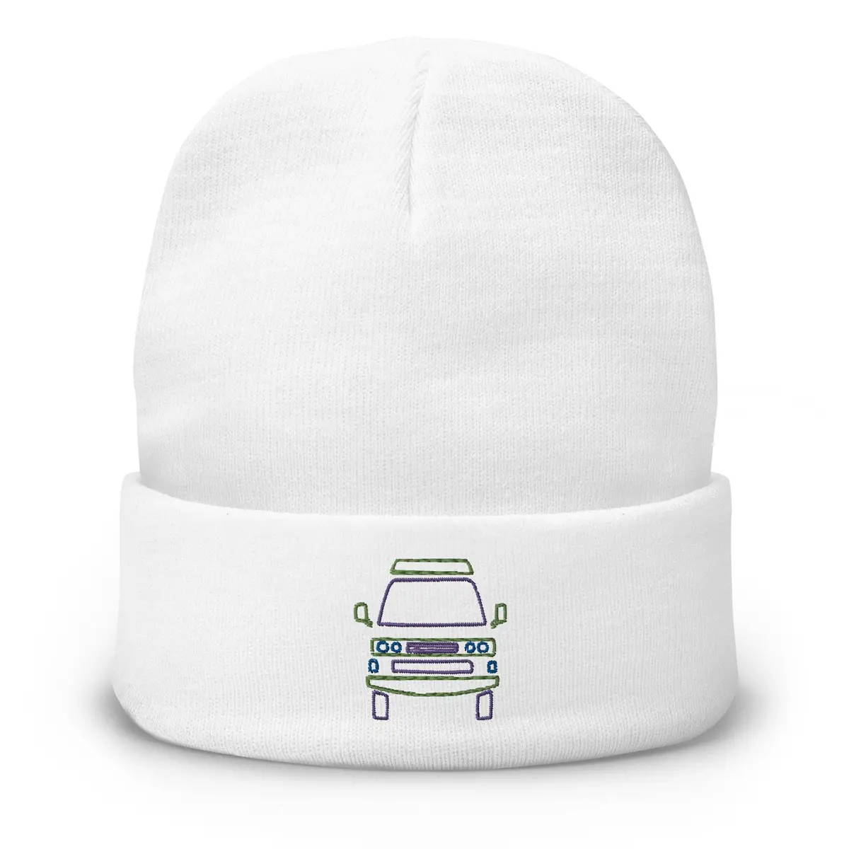Friendly Face Embroidered Beanie 4