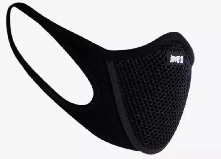 M-1 Face Mask Half Black + Black Centre 1