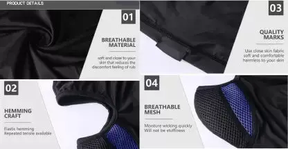 M1 Black Blue Bike Face Mask 2