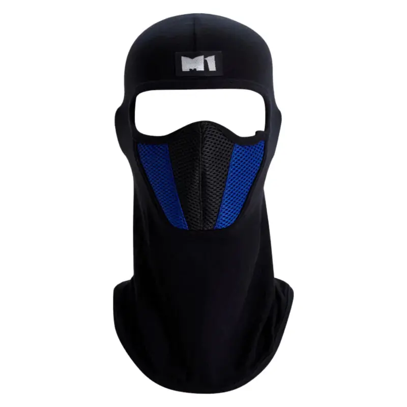 M1 Black Blue Bike Face Mask 1
