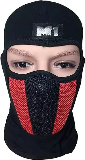 M1 Full Face Cover Balaclava Protection Filter Plain Ski Dust Mask - Red 1