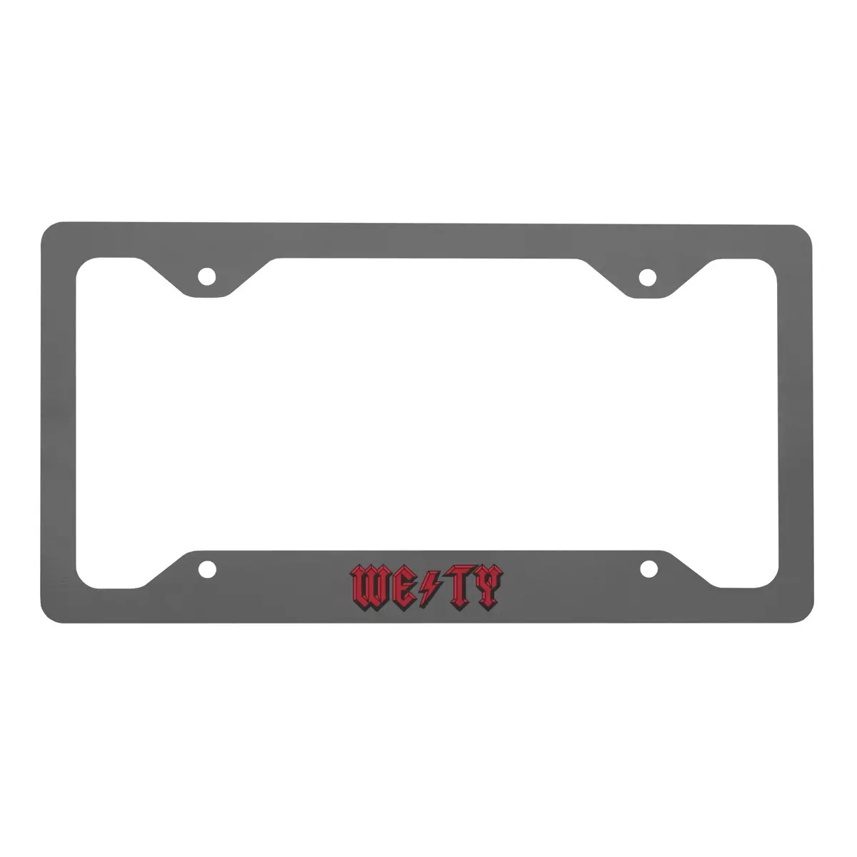 High Voltage Westy Metal License Plate Frame 1