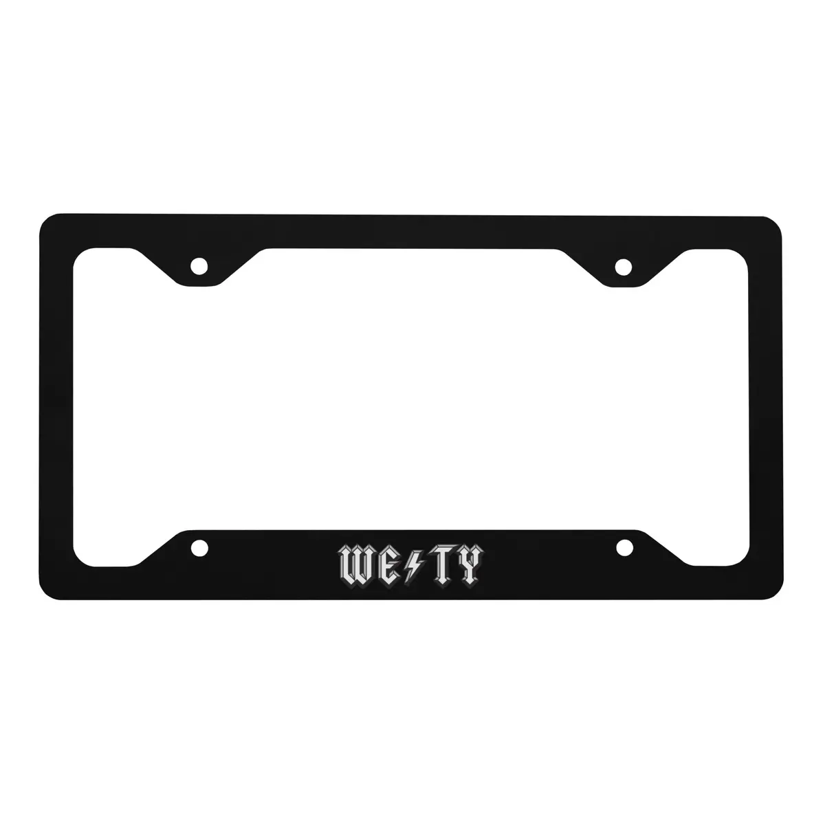 High Voltage Westy Metal License Plate Frame 1