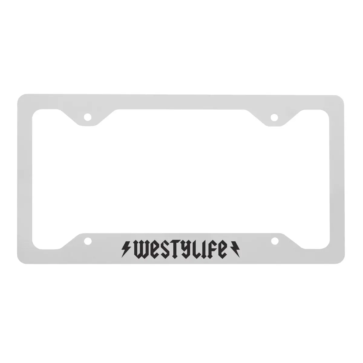 Ac/Dc Westylife Metal License Plate Frame 1
