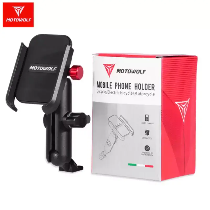 Motowolf Motocross Mobile Stand / Phone Holder – Universal 360° Rotation | Motovile Kuwait 1